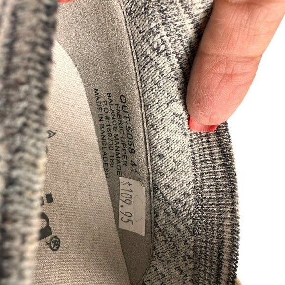 Alegria By PG Lite Traq Women's Gray Knit Mary Jane Shoes With Adjustable Strap - Picture 11 of 11